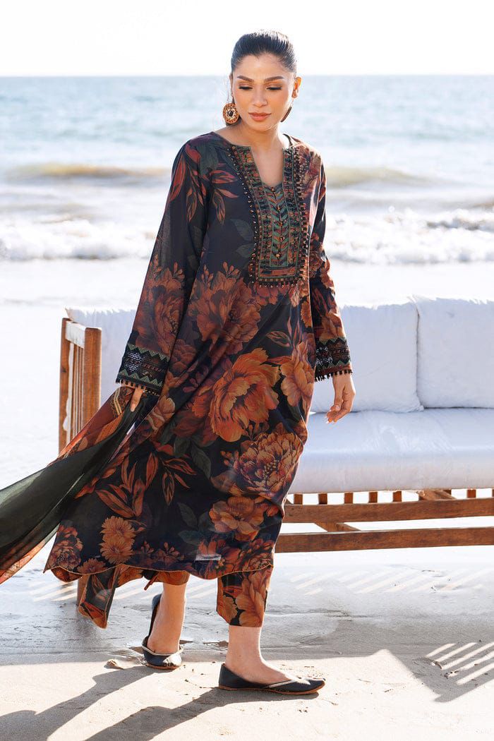 BAROQUE EMBROIDERED PRINTED LAWN ESUF4083